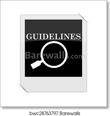 362x382 Guidelines Icon, Art Print Barewalls Posters Prints