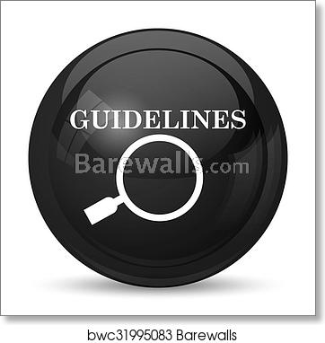 362x382 Guidelines Icon, Art Print Barewalls Posters Prints