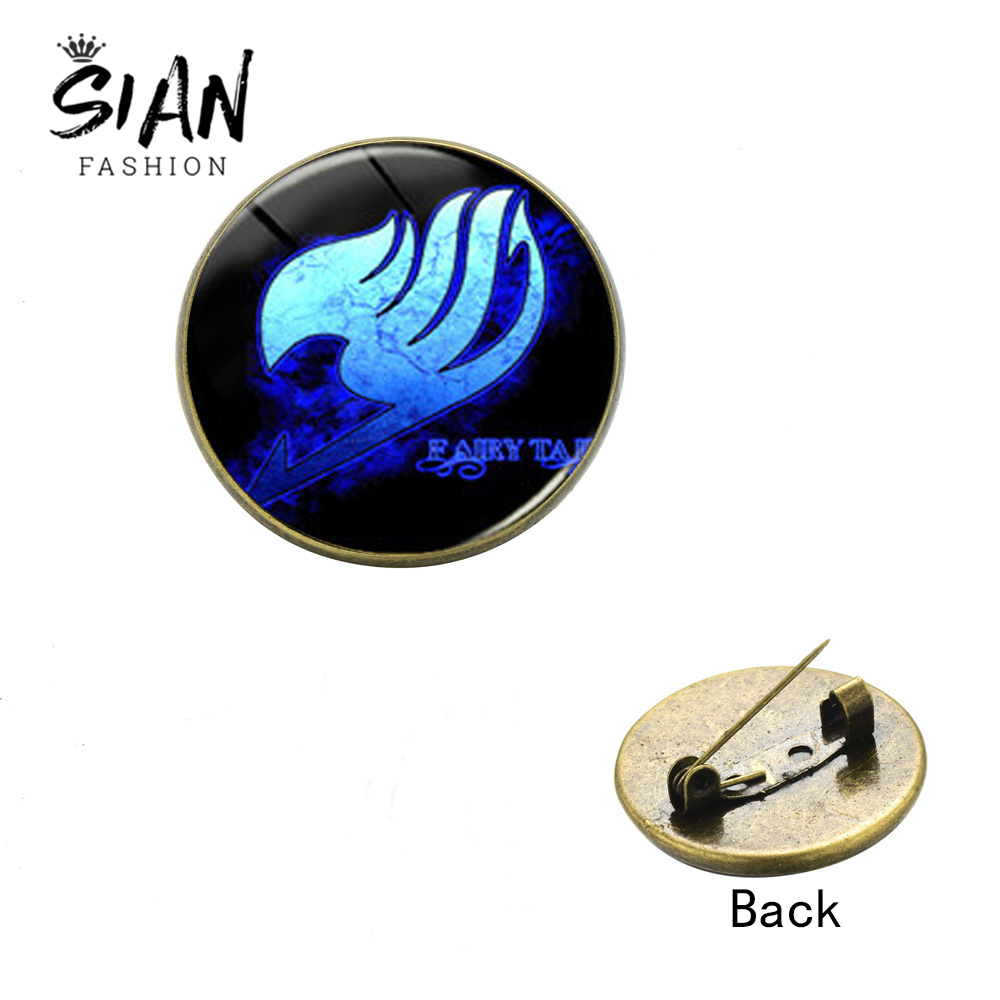 1000x1000 Sian Anime Fairy Tail Guild Logo Brooch Pin Minimalism Image Glass