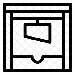 256x256 Guillotine Icon Of Line Style