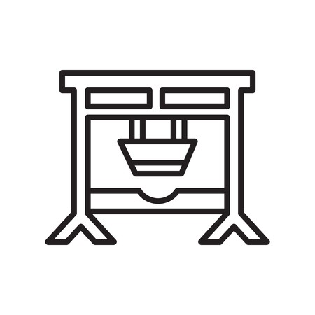 450x450 Guillotine Icon Vector Isolated On White Background, Guillotine