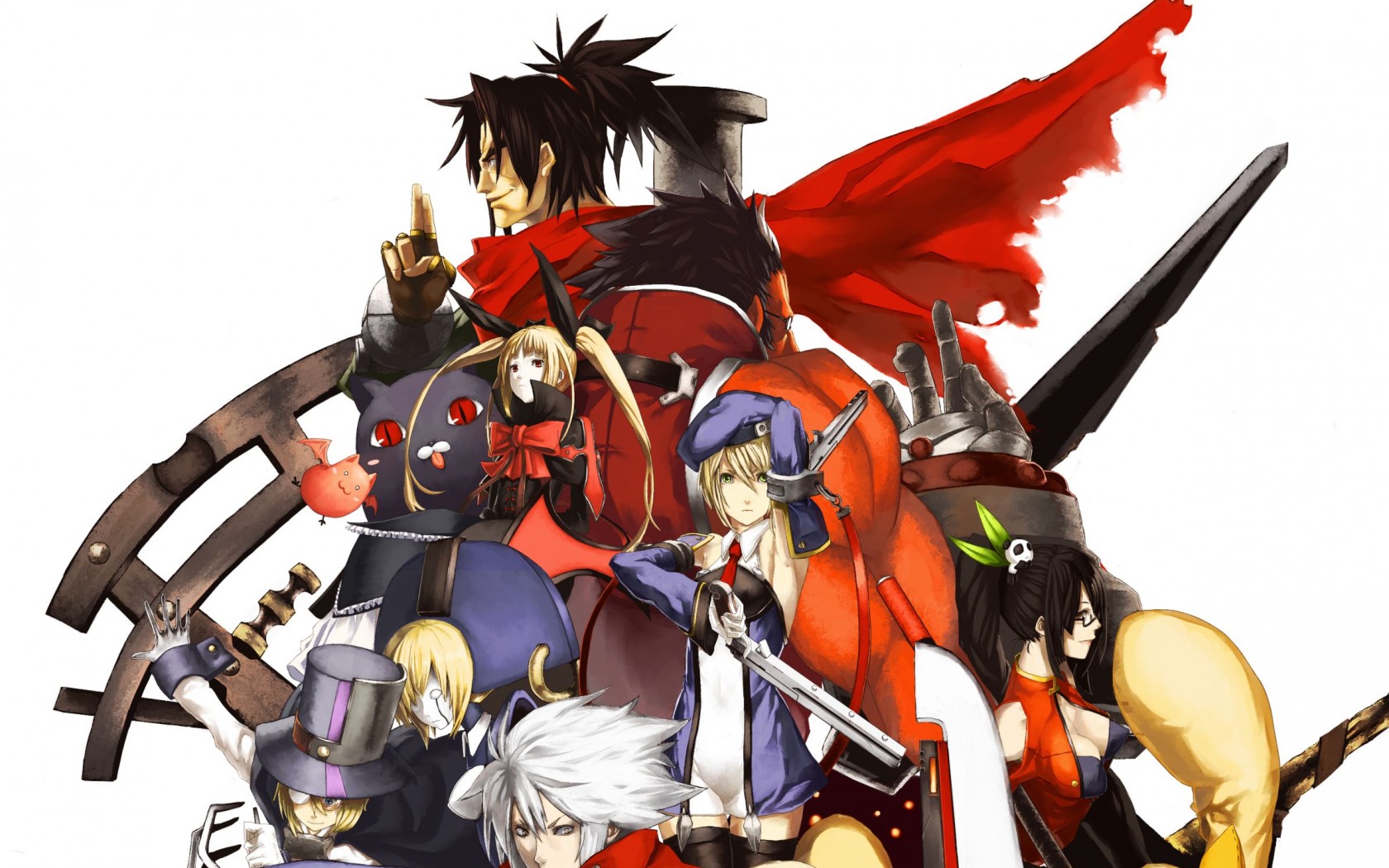 1680x1050 Download Blazblue Green Hair, Blazblue Guilty Gear