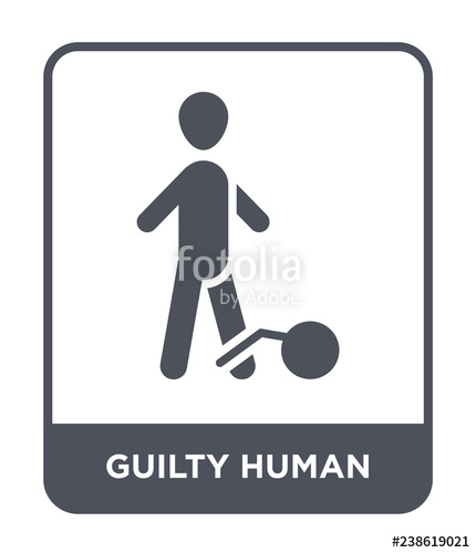 430x500 Guilty Human Icon Vector Stock Image And Royalty Free Vector