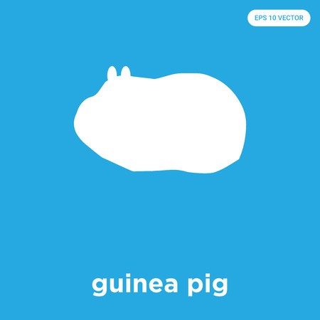 450x450 Guinea Pig Vector Icon Isolated On Blue Background, Sign
