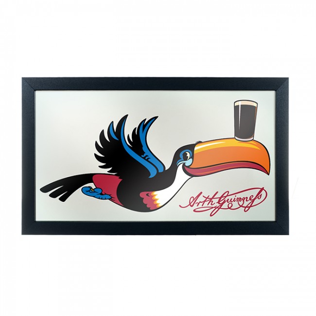 650x650 Guinness Flying Toucan Bar Mirror
