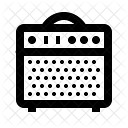 256x256 Guitar Icon Of Line Style