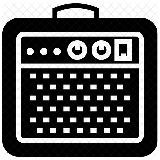 512x512 Guitar Amplifier Icon Of Glyph Style