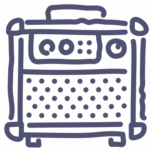 512x512 Amplifier, Guitar, Music, Sound, Speaker Icon