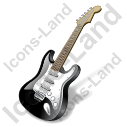 256x256 Electric Guitar Icon, Pngico Icons
