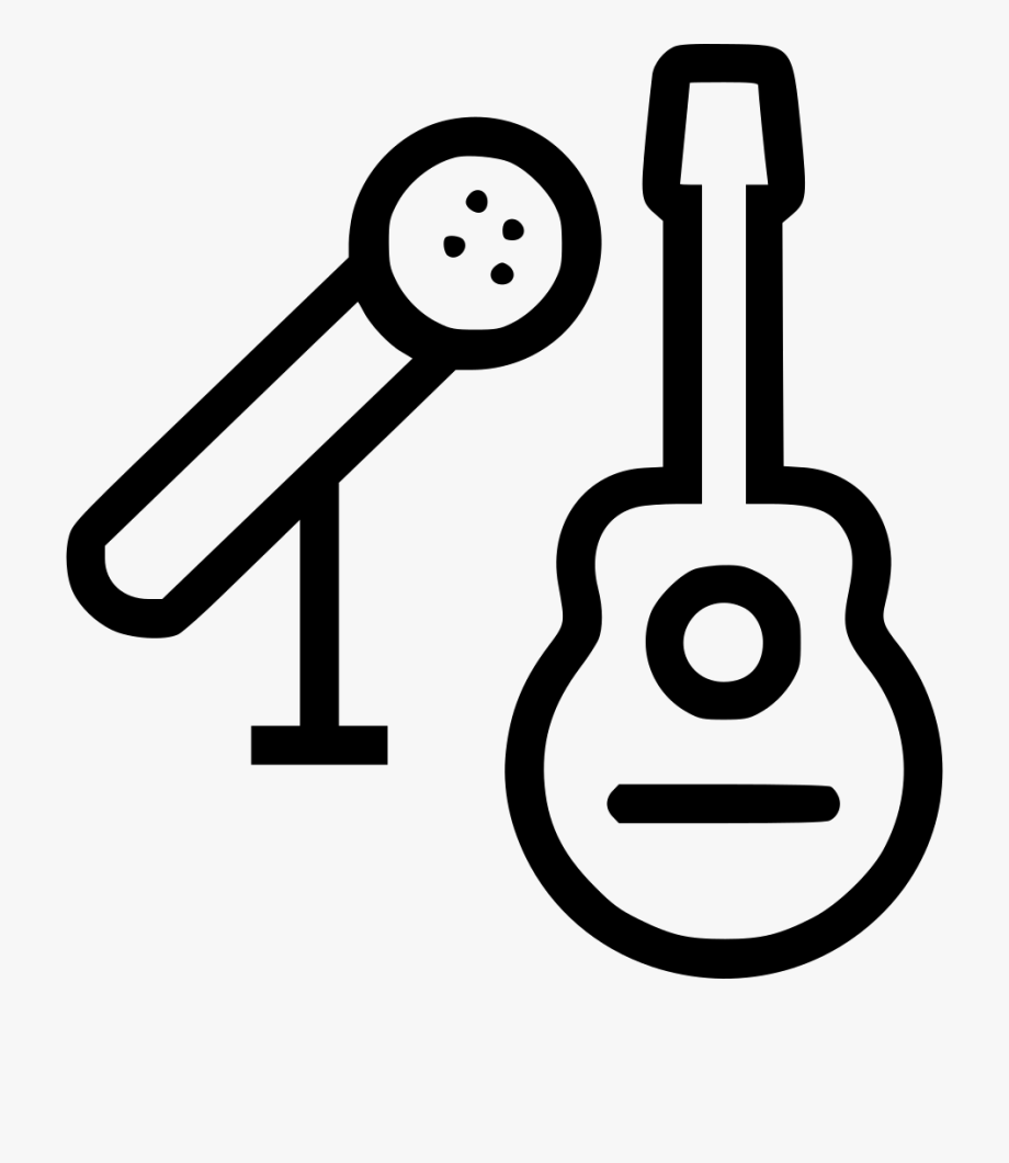 920x1060 Guitar And Mic Png Icon Free