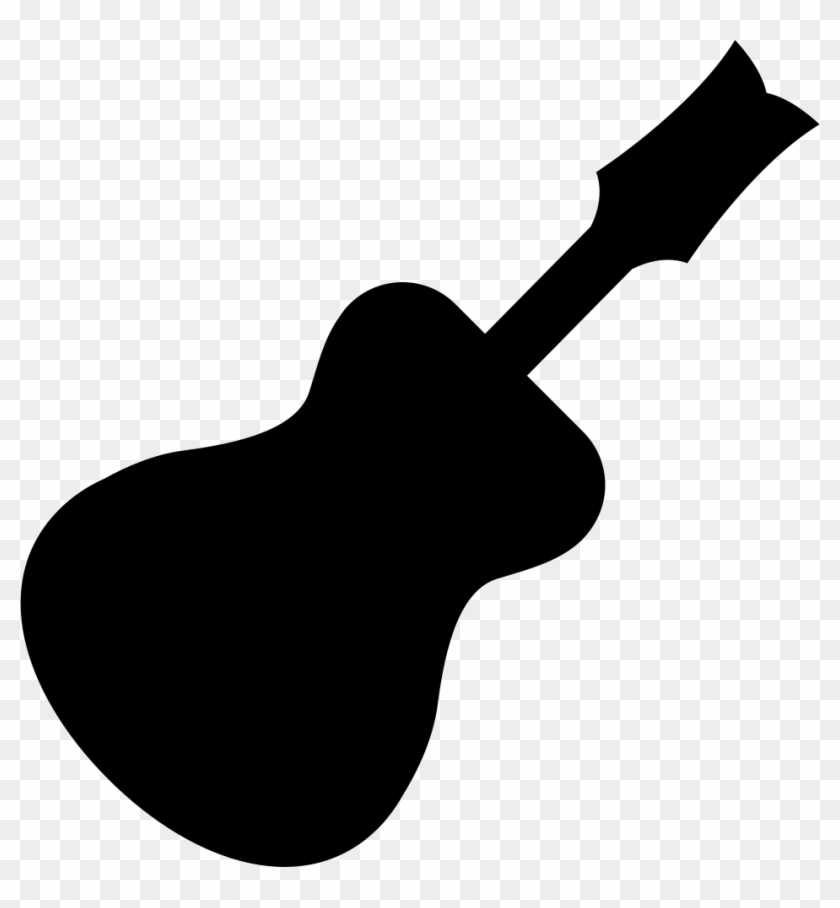 840x908 Traditional Guitar Black Silhouette Shape Png Icon