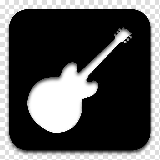 512x512 Black N White, Guitar Icon Transparent Background Png Clipart