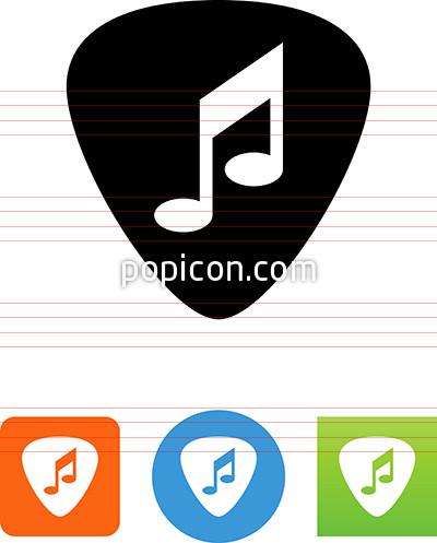 400x497 Guitar Pick Icon