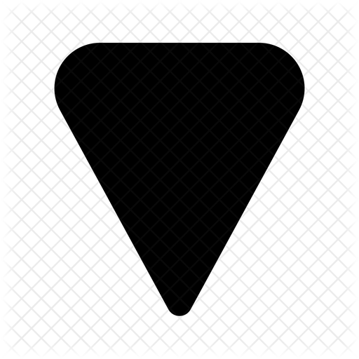 512x512 Guitar Pick Icon Of Glyph Style