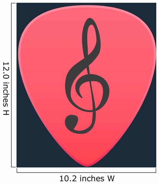 530x611 Guitar Pick Icon