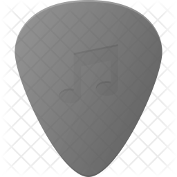 256x256 Guitar Pick Icon Of Flat Style