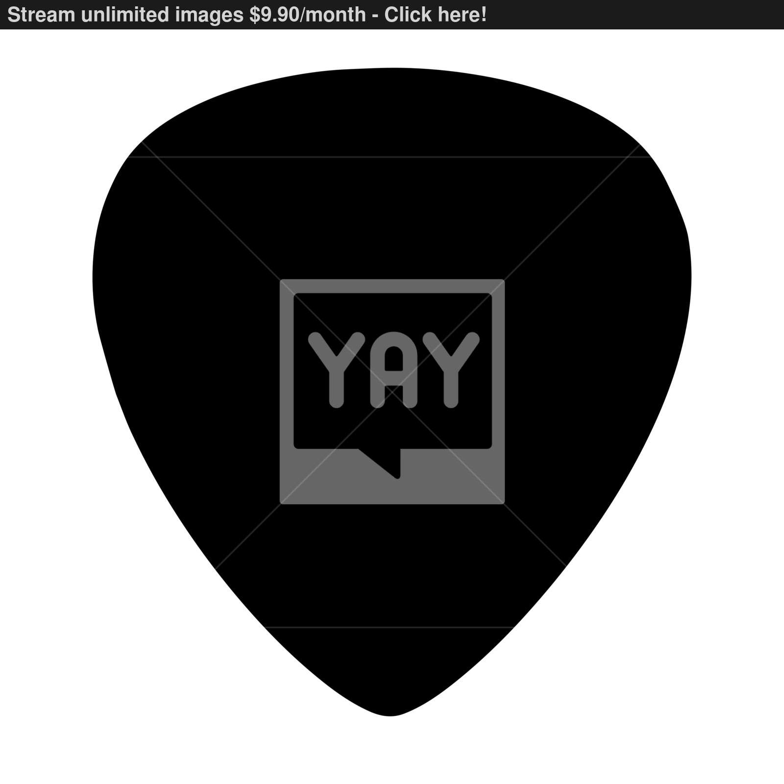 1600x1600 Guitar Pick Icon Vector