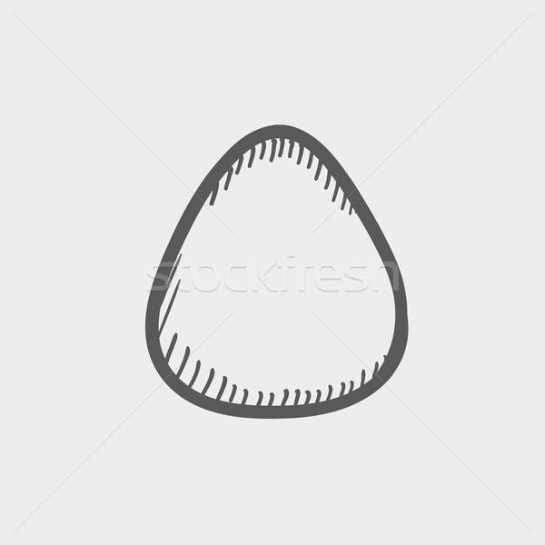 600x600 Guitar Pick Sketch Icon Vector Illustration Andrei Krauchuk