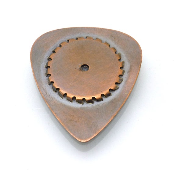 570x570 Copper Guitar Pick Saw Blade Icon Handmade Mandolin Banjo Etsy