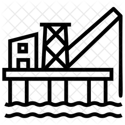 Offshore Oil Platform Icon Of Line Style 256x256 Offshore Oil Platform Icon Of Line Style