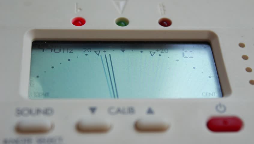 846x480 Guitar Tuner Icon Stock Video Footage