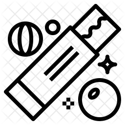 256x256 Bubble Gum Icon Of Line Style