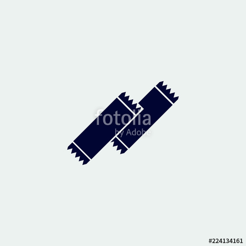 500x500 Gum Icon, Vector Illustration Flat Icon Stock Image And Royalty