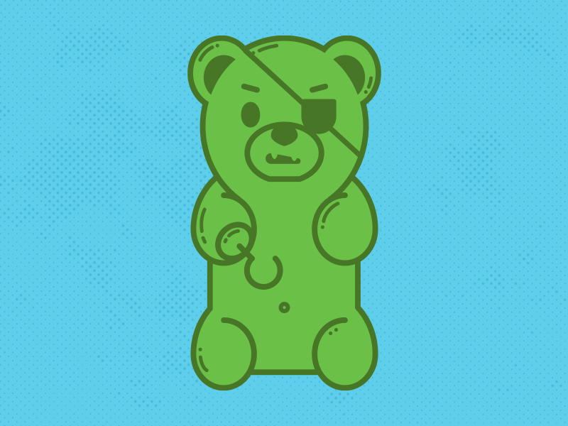 800x600 Pirate Gummy Bear