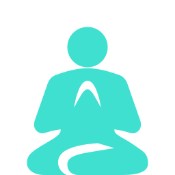 256x256 Free Turquoise Meditation Guru Icon