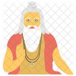 256x256 Guru Purnima Icon Of Flat Style