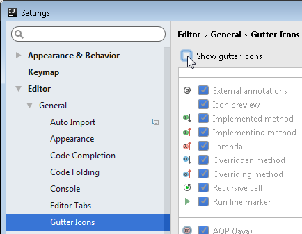 434x337 How Do I Turn Off The Gutter Icons In The Intellij Idea Editor