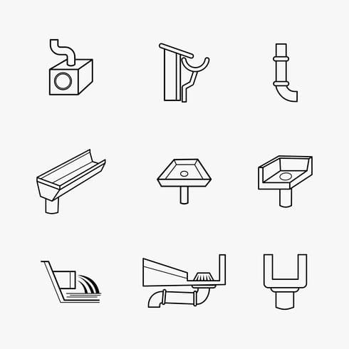 490x490 Gutter Icons Vector Free Graphics Uihere