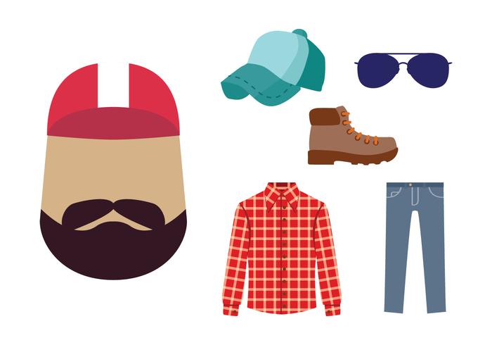 700x490 Trucker Guy Icon Vector