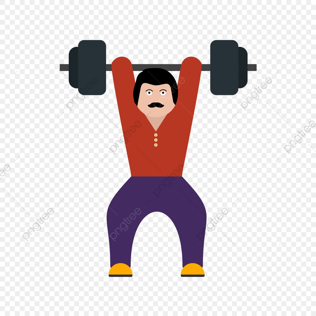 1024x1024 Vector Weightlifting Icon, Man Icon, Training Icon, Guy Icon Png