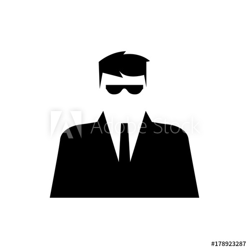 500x500 Security Guy Icon Illustration