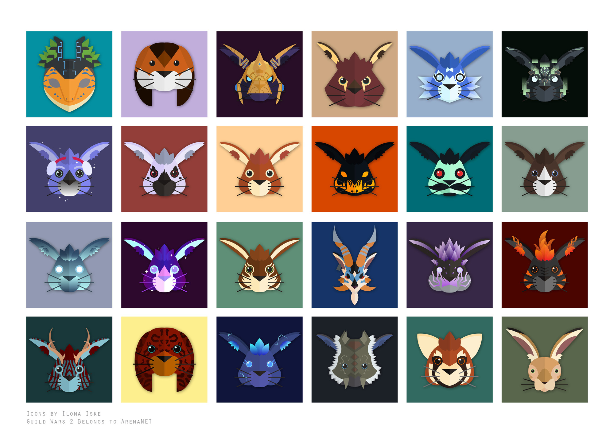 2000x1414 The Elonian Gallery Flat Design Avatarsicons Guild Wars