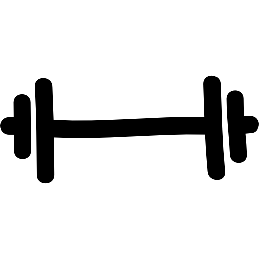 512x512 Gym Dumbbell Hand Drawn Tool Icons Free Download