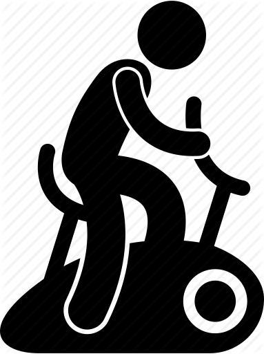 383x512 Bicycle, Body, Cycling, Gym, Gymnasium, Man, Training Icon