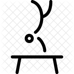 256x256 Gymnastics Icon Of Line Style