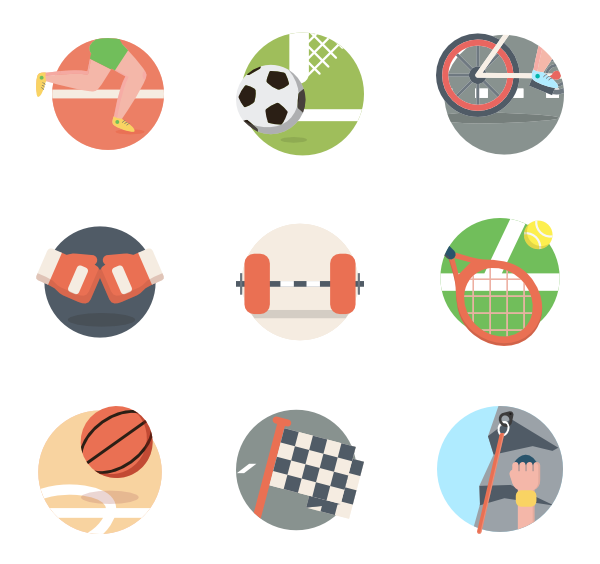600x564 Gymnastics Icons