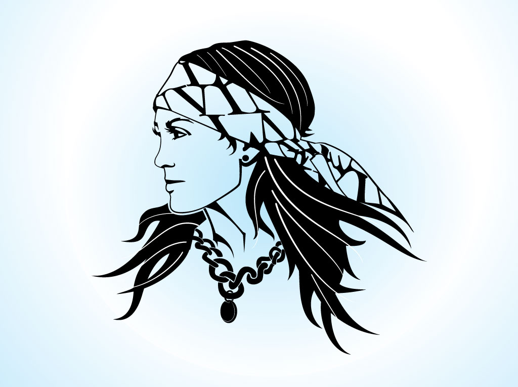 1024x765 Gypsy Woman Vector Free Vectors Ui Download
