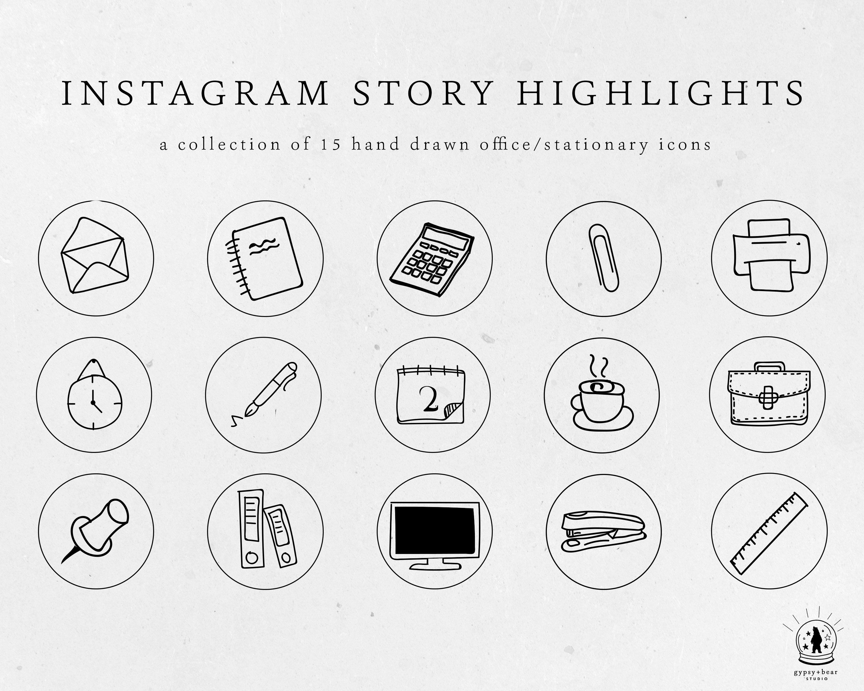3000x2400 Instagram Story Highlight Icons