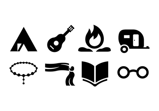 632x443 Vector Set Of Gypsy Icons Free Vector Download Cannypic