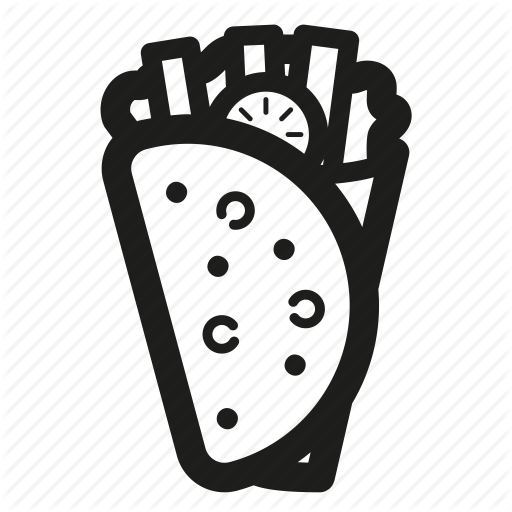 512x512 Fastfood, Gyros, Pita Icon