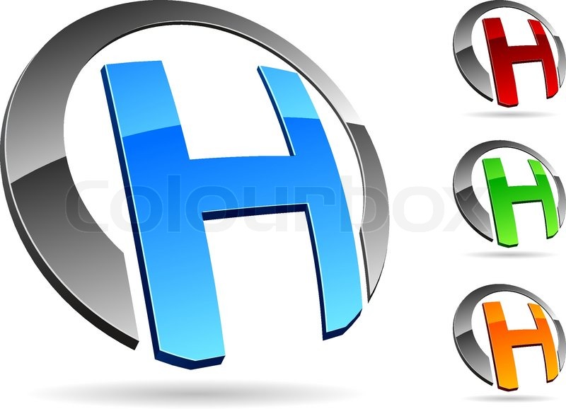 800x578 Letter H Symbol Vector Illustration Stock Vector Colourbox