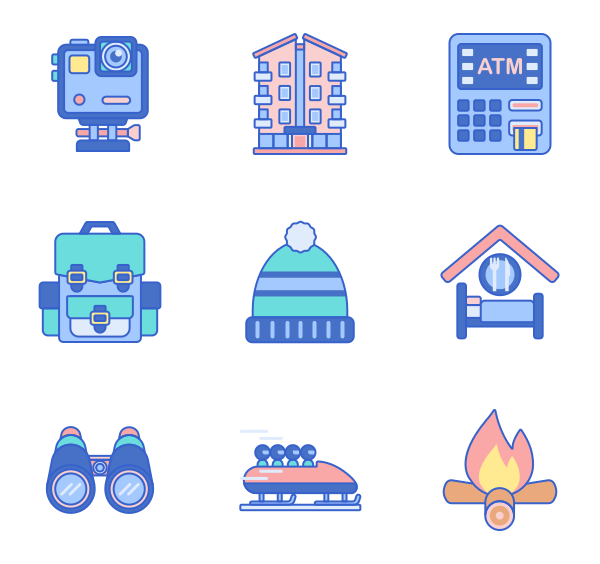 600x564 Hotel Icons