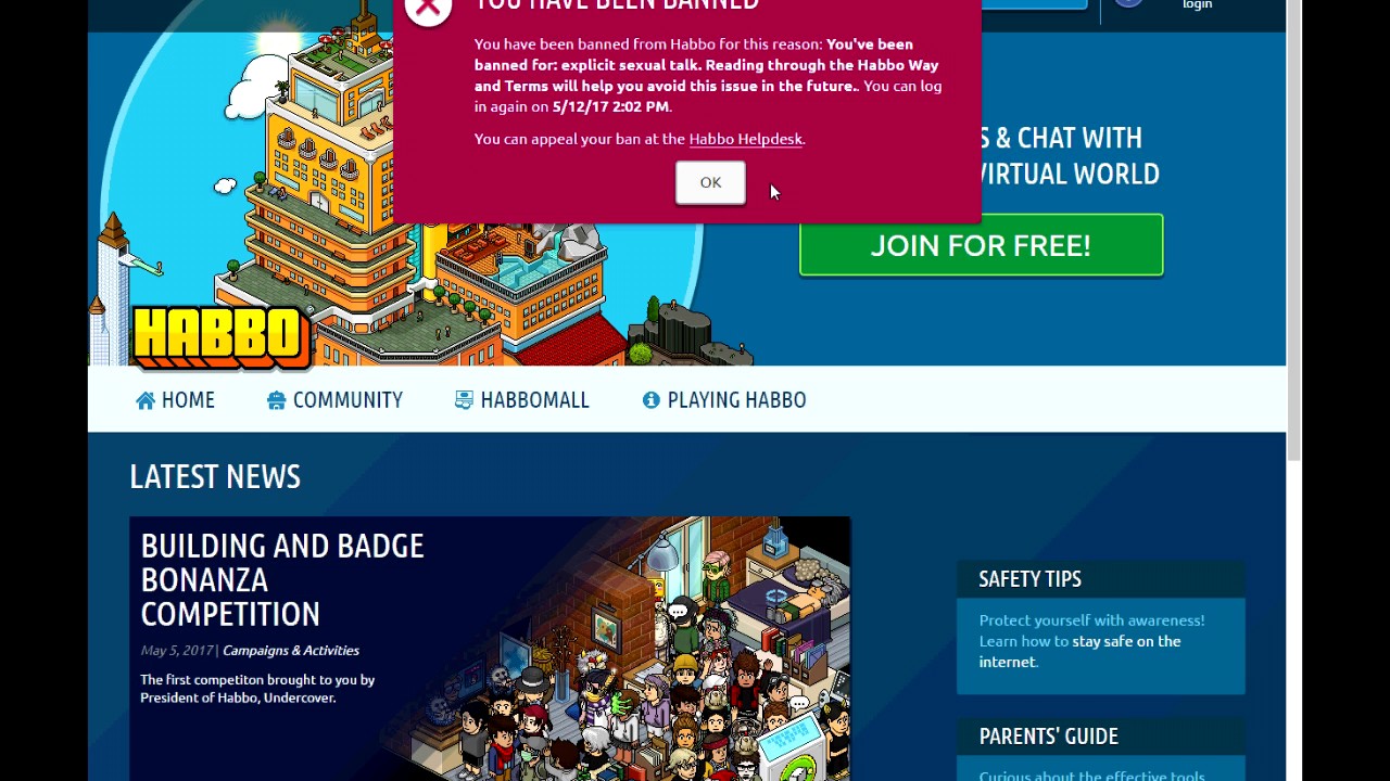 1280x720 Banned For Training My Pet On Habbo Hotel!