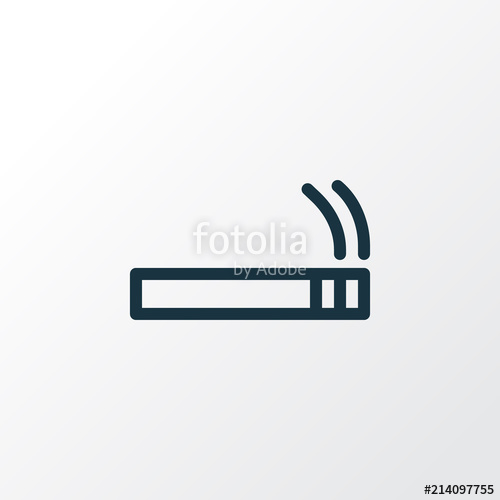 500x500 Smoke Icon Line Symbol Premium Quality Isolated Habit Element
