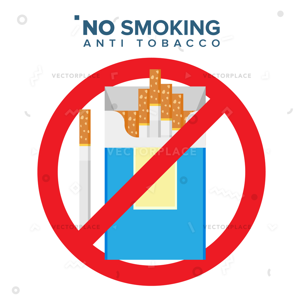 1000x1000 Smoking Sign Prohibition Icon Anti Offering Vector Illustration