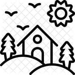 256x256 Habitat Icon Of Line Style